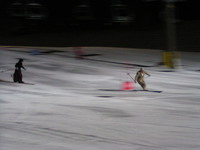 At the ski instructors’ demo